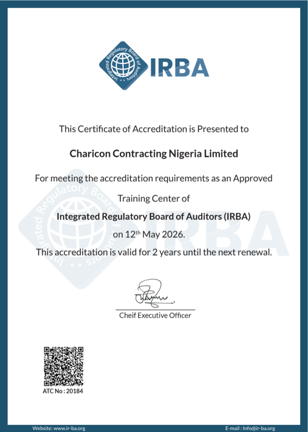 Charicon becomes IRBA approved training center